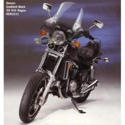 Memphis Shades Demon 2-Point Handlebar Mounted Universal Windshield -Motorcycle Gear Shop DEMON HONDA1