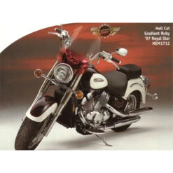 Memphis Shades Hell Cat 2-Point Handlebar Mounted Universal Windshield -Motorcycle Gear Shop HELL CAT YAMAHA1