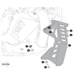 Sw-Motech Header Guard Skid Plate For Ducati Multistrada 1200 -Motorcycle Gear Shop TTLMSS 22 143 10000 S 03