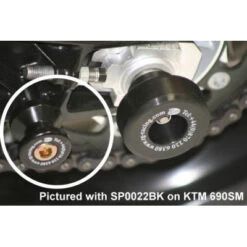 R&G Cotton Reel Swingarm Spools - KTM 690 / 950 / 990 -Motorcycle Gear Shop TTLRG CR0009BK 02
