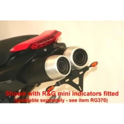 R&G "Tail Tidy" Fender Eliminator Kit - Hypermotard 796 & 1100 -Motorcycle Gear Shop TTLRG LP0054BK 05