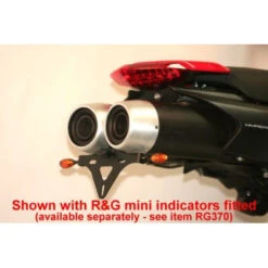 R&G "Tail Tidy" Fender Eliminator Kit - Hypermotard 796 & 1100 -Motorcycle Gear Shop TTLRG LP0054BK 07
