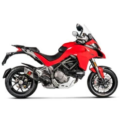 Akrapovic S-D12SO9-HAPT Slip-on Line Exhaust, Black For Ducati Multistrada 1200/1260 -Motorcycle Gear Shop akrapovic s d12so9 hapt slip on line exhaust image3