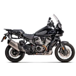 Akrapovic S-HD12SO1-HAFT Slip-on Line Exhaust, Titanium For Harley Pan America 1250 '21- -Motorcycle Gear Shop akrapovic s hd12so1 haft slip on line exhaust image3