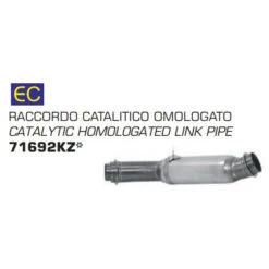 Arrow 71692KZ Catalytic Homoloagted Link Pipe For KTM 1290 Super Duke GT (2017-)