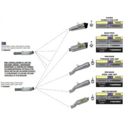 Arrow 71820PRN Pro-Race Exhaust, Nichrome Dark For KTM 1290 Superduke / R '17-'19 -Motorcycle Gear Shop arrow 71692kz catalytic homoloagted link pipe image2