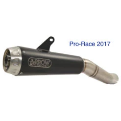 Arrow 71879PRN Pro-Race Exhaust, Nichrome Dark Benelli Leoncino 500 (2017-)