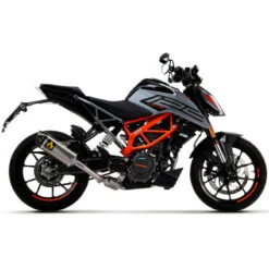 Arrow 71936PK Indy Race Slip-on Exhaust, Titanium For KTM Duke 125/390 '21- -Motorcycle Gear Shop arrow 71936pk indy race slip on exhaust titanium image5