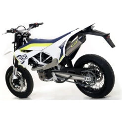 Arrow 72623PK Race-Tech Exhaust, Titanium For Husqvarna 701 Supermoto (2017-2020) -Motorcycle Gear Shop arrow 72623pk race tech exhaust image3