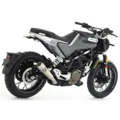 Arrow 72636PRI Pro-Race Exhaust, Nichrome For Husqvarna Svartpilen 125 (2021-)