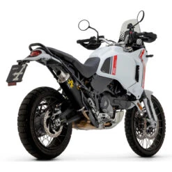 Arrow 72638AON Indy Race Slip-on Exhaust, Aluminum Dark For Ducati DesertX 950 (2022-)