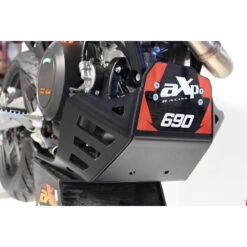 AXP AX1472 Skid Plate, Black For KTM 690 & Hsqvarna 701 (2015-2022) -Motorcycle Gear Shop axp ax1472 skid plate black image3