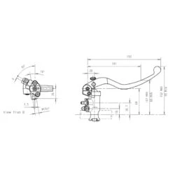 Brembo 110.4760.60 Forged Aluminum Radial Brake Master Cylinder 19X20 -Motorcycle Gear Shop brembo 110 4760 60 forged radial brake cylinder image5
