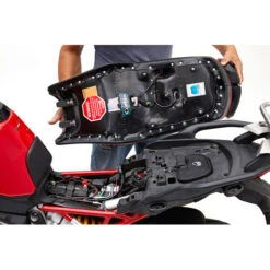 Corbin D-MULTI-V4-E Canyon Dual Sport Seat(w/ Heat) For Ducati Multistrada V4/S (2021-) -Motorcycle Gear Shop corbin d multi v4 e canyon dual sport seat w heat short