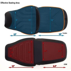 Corbin HD-PA-SL Corbin LOW Front Seat No Heat For Harley Pan America (2021-) -Motorcycle Gear Shop corbin hd pa sl corbin low front seat no heat image6 1