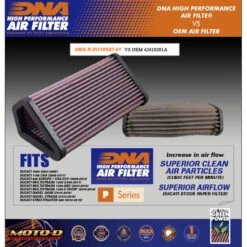 DNA R-DU10S07-01 Air Filter For Ducati 848, 1098, 1198, Multistrada 1200 -Motorcycle Gear Shop dna r du10s07 01 air filter image4