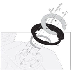 Givi BF53 Tanklock Tank Ring For Husqvarna Svartpilen 701 (2020-)