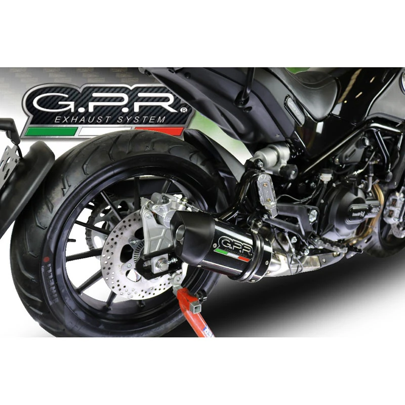 GPR E4.BE.14.FCE4 Furore Carbon Slip-on Exhaust For Benelli Leoncino 500 Trail (2017-) 3 GPR E4.BE.14.FCE4 Furore Carbon Slip-on Exhaust For Benelli Leoncino 500 Trail (2017-)