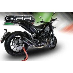GPR E4.BE.18.FNE4 Furore Evo4 Nero Full Exhaust For Benelli Leoncino 500 Trail (2017-)