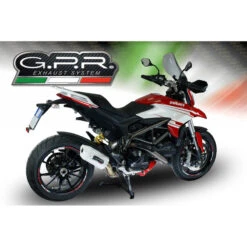 GPR E4.D.127.ALBE4 Albus Evo4 Slip-on Exhaust For Ducati Hyperstrada 939 (2016-2018) -Motorcycle Gear Shop gpr e4 d 127 albe4 albus evo4 slip on exhaust image2