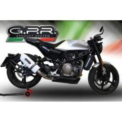 GPR E4.HU.43.ALBE4 Albus Evo4 Slip-on Exhaust For Husqvarna Svartpilen 701 (2019-) -Motorcycle Gear Shop gpr e4 hu 43 albe4 albus evo4 slip on exhaust image3