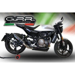 GPR E4.HU.43.FNE4 Furore Evo4 Nero Slip-on Exhaust For Husqvarna Svartpilen 701 (2019-) -Motorcycle Gear Shop gpr e4 hu 43 fne4 furore evo4 nero exhaust image3