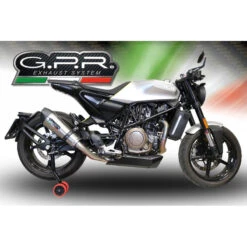 GPR E4.HU.43.GPAN.TO GP Evo4 Titanium Slip-on Exhaust Husqvarna Svartpilen 701 (2019-) -Motorcycle Gear Shop gpr e4 hu 43 gpan to gp evo4 titanium exhaust image3