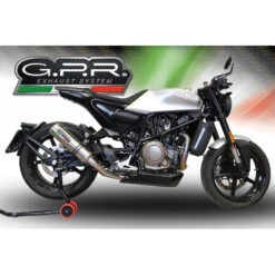 GPR E4.HU.43.M3.TN M3 Titanium Natural Slip-on Exhaust Husqvarna Svartpilen 701 (2019-) -Motorcycle Gear Shop gpr e4 hu 43 m3 tn m3 titanium natural exhaust image3