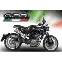 GPR HU.41.M3.TN M3 Titanium Natural Slip-on Exhaust For Husqvarna Svartpilen 401 (2018-) -Motorcycle Gear Shop gpr hu 41 m3 tn m3 titanium slip on exhaust image3