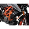 Hepco & Becker 501.7631 00 06 Crashbars, Orange For KTM Duke 390 (2021-) -Motorcycle Gear Shop hepco becker 501 7631 00 06 crashbars orange