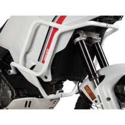 Hepco & Becker 502.7638 00 03 Tank Guards, White For Ducati Desert X '22-