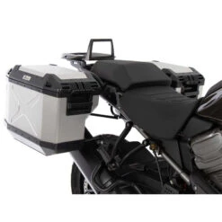 Hepco & Becker 651.7600 00 01-00-40 Xplorer Cutout Side Carrier Silver Cases For Pan America -Motorcycle Gear Shop hepco becker 651 7600 00 01 00 40 xplorer cutout image4