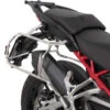 Hepco & Becker 651.7614 00 22-00-40 Cutout Side Carrier, Silver For Multistrada V4 '21- -Motorcycle Gear Shop hepco becker 651 7614 00 22 00 40 cut side carrier