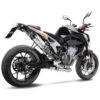 LeoVince 14253E LV One Evo Slip-on Exhaust, Stainless For KTM 790/890 Duke '21- -Motorcycle Gear Shop leovince 14253e lv one evo slip on exhaust