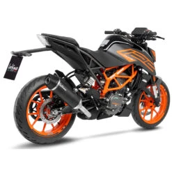 LeoVince 14394E LV One Evo Slip-on Exhaust, Carbon For KTM 125/390 Duke '21- -Motorcycle Gear Shop leovince 14394e lv one evo slip on exhaust image4