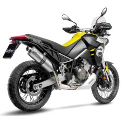 LeoVince 14402E LV One Evo Slip-on Exhaust, Stainless For Aprilia Tuareg 660 '22-