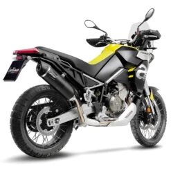 LeoVince 14402EB LV One Evo Slip-on Exhaust, Black For Aprilia Tuareg 660 '22-