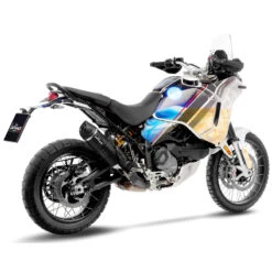 LeoVince 14428EB LV One Evo Slip-on Exhaust, Black For Ducati DesertX '22-