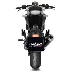 LeoVince 15126 GP One Slip-on Exhaust, Matte Black For Vitpilen/Svartpilen 401 '20- -Motorcycle Gear Shop leovince 15126 gp one slip on exhaust black image3