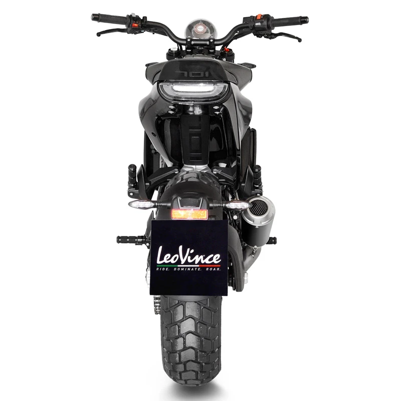 LeoVince 15220B LV-10 Black Slip-on Exhaust For Husqvarna Svartpilen/Vitpilen 401 '18-'20 5 LeoVince 15220B LV-10 Black Slip-on Exhaust For Husqvarna Svartpilen/Vitpilen 401 '18-'20 - Image 3