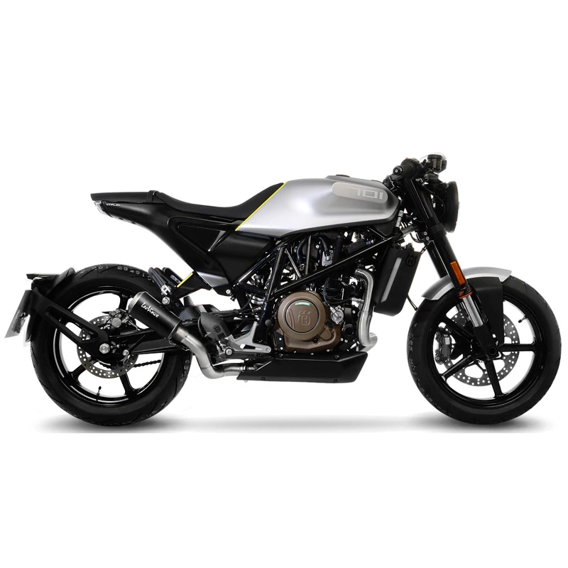 LeoVince 15220B LV-10 Black Slip-on Exhaust For Husqvarna Svartpilen/Vitpilen 401 '18-'20 6 LeoVince 15220B LV-10 Black Slip-on Exhaust For Husqvarna Svartpilen/Vitpilen 401 '18-'20 - Image 4