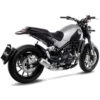 LeoVince 15226 LV-10 Stainless Slip-on Exhaust For Benelli Leoncino/Trail 500 '17- -Motorcycle Gear Shop leovince 15226 lv 10 stainless slip on exhaust
