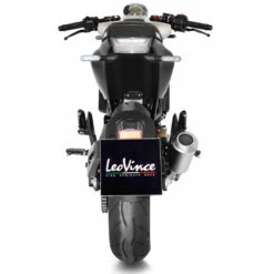 LeoVince 15242 LV-10 Stainless Slip-on Exhaust For Husqvarna Vitpilen/Svartpilen '20- -Motorcycle Gear Shop leovince 15242 lv 10 stainless slip on exhaust image3