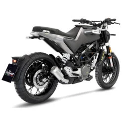LeoVince 15242 LV-10 Stainless Slip-on Exhaust For Husqvarna Vitpilen/Svartpilen '20- -Motorcycle Gear Shop leovince 15242 lv 10 stainless slip on exhaust image4