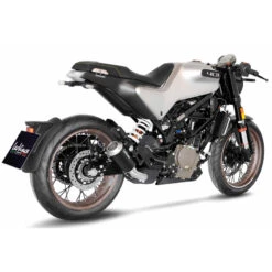 LeoVince 15242B LV-10 Black Slip-on Exhaust For Husqvarna Vitpilen/Svartpilen '20-