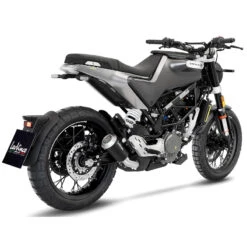 LeoVince 15242B LV-10 Black Slip-on Exhaust For Husqvarna Vitpilen/Svartpilen '20- -Motorcycle Gear Shop leovince 15242b lv 10 black slip on exhaust image3