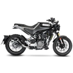 LeoVince 15242B LV-10 Black Slip-on Exhaust For Husqvarna Vitpilen/Svartpilen '20- -Motorcycle Gear Shop leovince 15242b lv 10 black slip on exhaust image4
