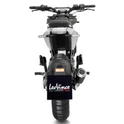 LeoVince 15242B LV-10 Black Slip-on Exhaust For Husqvarna Vitpilen/Svartpilen '20- -Motorcycle Gear Shop leovince 15242b lv 10 black slip on exhaust image6