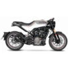 LeoVince 15242FB LV-10 Full Black Slip-on Exhaust For Husqvarna Vitpilen/Svartpilen '20- -Motorcycle Gear Shop leovince 15242fb lv 10 full black slip on exhaust