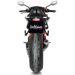 LeoVince 15243B LV-10 Black Slip-on Exhaust For KTM 1290 Super Duke R/Evo '20- -Motorcycle Gear Shop leovince 15243b lv 10 black slip on exhaust image3